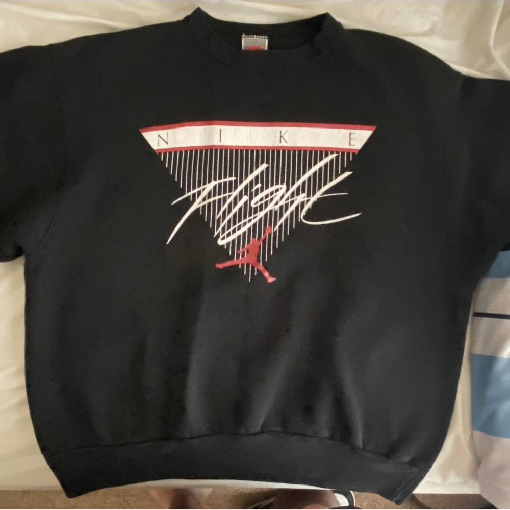 Vinatge Jordan brand Sweatshirt, Large, Black